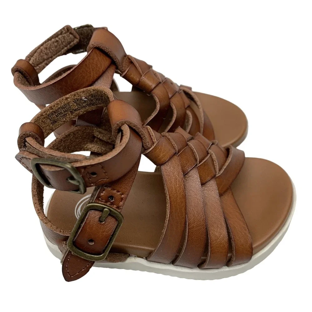 Wonder Nation‎ Toddler Girls Size 2 Brown Gladiator Sandal